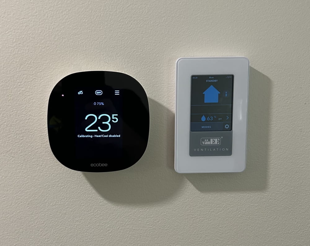 Ecobee + Venmar 'Advanced' touchscreen control.