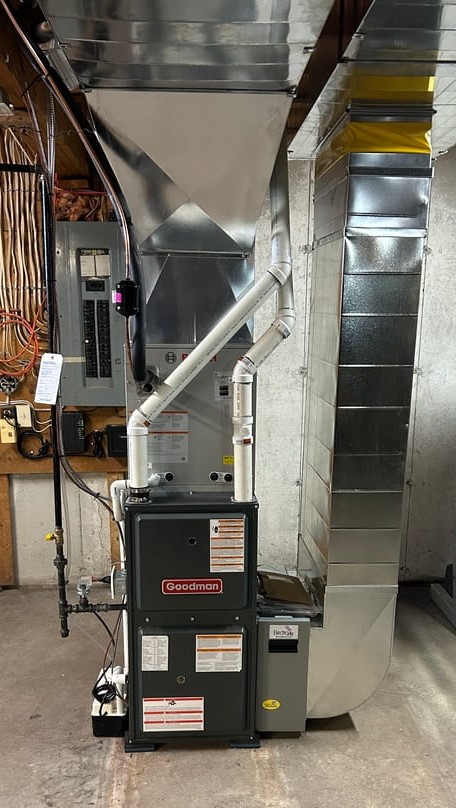 Hybrid heat pump install — Goodman furnace + Bosch coil